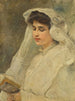 kvinna som läser - Konstantin Egorovich Makovsky — vy av konstverket