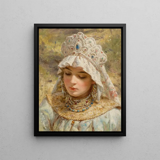Konstantin Makovsky - Bildnis einer Dame mit Kokoschnik.webp