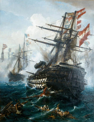 Konstantinos Bolanachi - Linienschiff SMS Kaiser in der Schlacht bei Lissa.webp