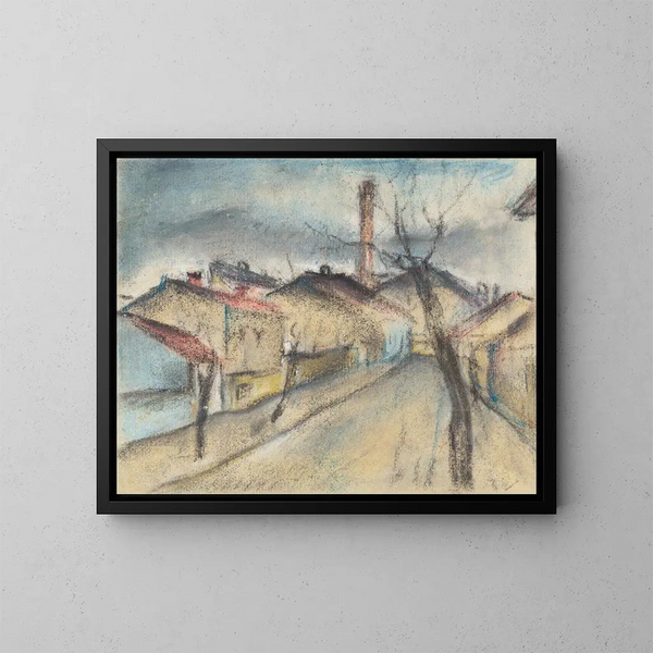 Rue de la périphérie - Konstantin Bauer — inramlat konstverk på väggen