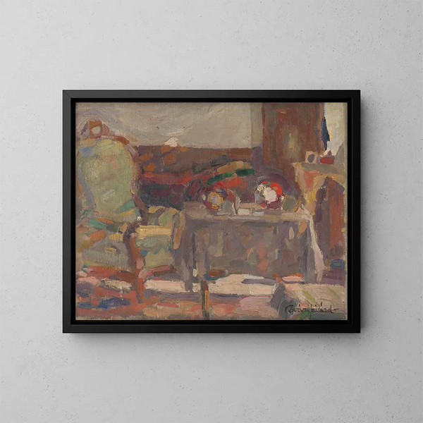 inomhus av ett rum - Konstantin Korovin — inramlat konstverk på väggen