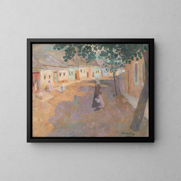 I gatan - Konstantin Korovin — inramlat konstverk på väggen