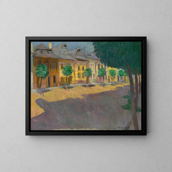 Rue à Kemark - Konstantin Korovin — inramlat konstverk på väggen