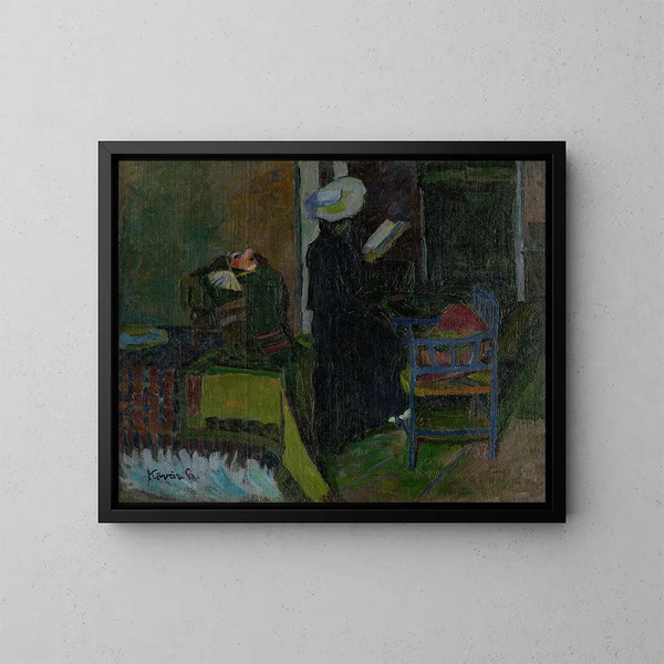 Tapis dans la chambre - Konstantin Korovin — inramlat konstverk på väggen