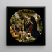 L'Adoration de l'Enfant Christ - Sandro Botticelli — inramlat konstverk på väggen