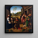 L'Adoration des Mages - Atelier de Gerard David — inramlat konstverk på väggen