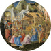 L'Adoration des Mages - Fra Angelico och Fra Filippo Lippi — visat i en interiör