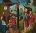 L'Adoration des Mages med Tobias och ängeln - Jan Provoost — vy av konstverket