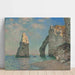 Reproduktion av målningen L'Aiguille och klippan d'Aval av Claude Monet