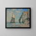 Reproduktion av målningen L'Aiguille och klippan d'Aval av Claude Monet