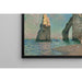 Reproduktion av målningen L'Aiguille och klippan d'Aval av Claude Monet