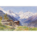 Reproduktion av målningen L'Alpe Barneuza (Valais) - Edward Theodore Compton