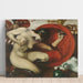 Reproduktion av målningen L'Amazone skadad - Franz von Stuck
