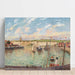 Reproduktion av målningen L’Avant-port de Dieppe, eftermiddag, ljus väder - Camille Pissarro