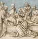 L'Enterrement du Christ - Cercle de Hans Holbein l'Ancien — vy av konstverket