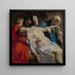 L'Entombement - Peter Paul Rubens — inramlat konstverk på väggen