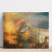 Reproduktion av målningen L'Incendie des maisons des Lords et des Communes, 16 octobre 1834 - Joseph Mallord William Turner