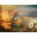 Reproduktion av målningen L'Incendie des maisons des Lords et des Communes, 16 octobre 1834 - Joseph Mallord William Turner