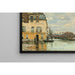 Reproduktion av målningen Låtande konsttryck av målning L’Inondation à Port-Marly - Alfred Sisley
