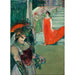 Reproduktion av målningen L'Opera Messalina i Bordeaux - Henri de Toulouse-Lautrec