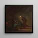 L'alchimiste - Carl Spitzweg — inramlat konstverk på väggen