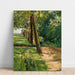 Reproduktion av målningen Längd: 60 cm, Höjd: 50 cm, Material: Olja på duk, Ursprung: Tyskland, År: 1910, Konsttryck av Max Liebermann, "L'allée de bouleaux du Wannseegarten vers l'est"