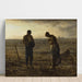 Reproduktion av målningen L'angelus - Jean-François Millet