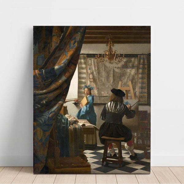 L'art de la peinture - Johannes Vermeer | Reproduction Tableau Décoration murale affiche copie