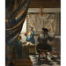 Reproduktion av målningen av L'art de la peinture - Johannes Vermeer