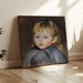 Reproduktion av målningen Liten barn med huva - Pierre-Auguste Renoir