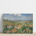 Reproduktion av målningen L'hermitage en été, Pontoise - Camille Pissarro