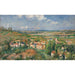 Reproduktion av målningen L'hermitage en été, Pontoise - Camille Pissarro