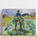 Reproduktion av målningen L'homme dans le champ de choux - Edvard Munch