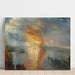 Reproduktion av målningen L'incendie des maisons des Lords et des Communes, le 16 octobre 1834 - Joseph Mallord William Turner