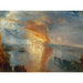 Reproduktion av målningen L'incendie des maisons des Lords et des Communes, le 16 octobre 1834 - Joseph Mallord William Turner