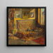 L'intérieur de l'atelier de l'artiste - Viktor Kiss — inramlat konstverk på väggen