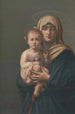 Madonna och Jesus som håller världen - L. Coillagi — vy av konstverket