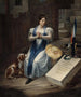 La Femme au chien - L. S. Jean — vy av konstverket