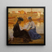 La Baie - Carl Wilhelmson — inramlat konstverk på väggen