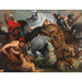 Reproduktion av målningen La Chasse au tigre, au lion et au léopard - Följeslagare av Peter Paul Rubens