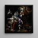 La Chasse royale de Didon et Énée - Francesco Solimena — inramlat konstverk på väggen