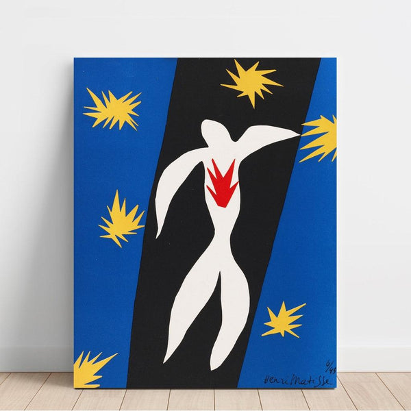 Reproduktion av målningen La Chute d’Icare - Henri Matisse