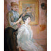 Reproduktion av målningen La Coiffure - Berthe Morisot