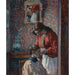 Reproduktion av målningen La Coiffure - Henri Lebasque