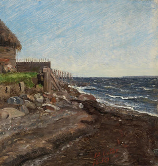 La Côte à Hellebæk, étude - Jürgen Roed