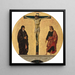 La Crucifixion - Francesco del Cossa — inramlat konstverk på väggen