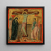 La Crucifixion - Maître de la chapelle Dotto — inramlat konstverk på väggen