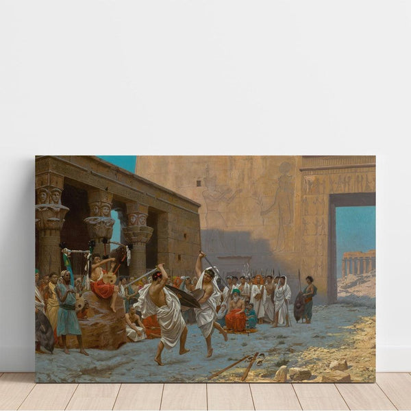 Reproduktion av målningen La Danse Pyrrhique - Jean-Léon Gérôme