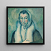 La Femme L'Hermine efter Le Greco - Paul Cézanne — inramlat konstverk på väggen
