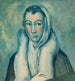 La Femme L'Hermine efter Le Greco - Paul Cézanne — vy av konstverket